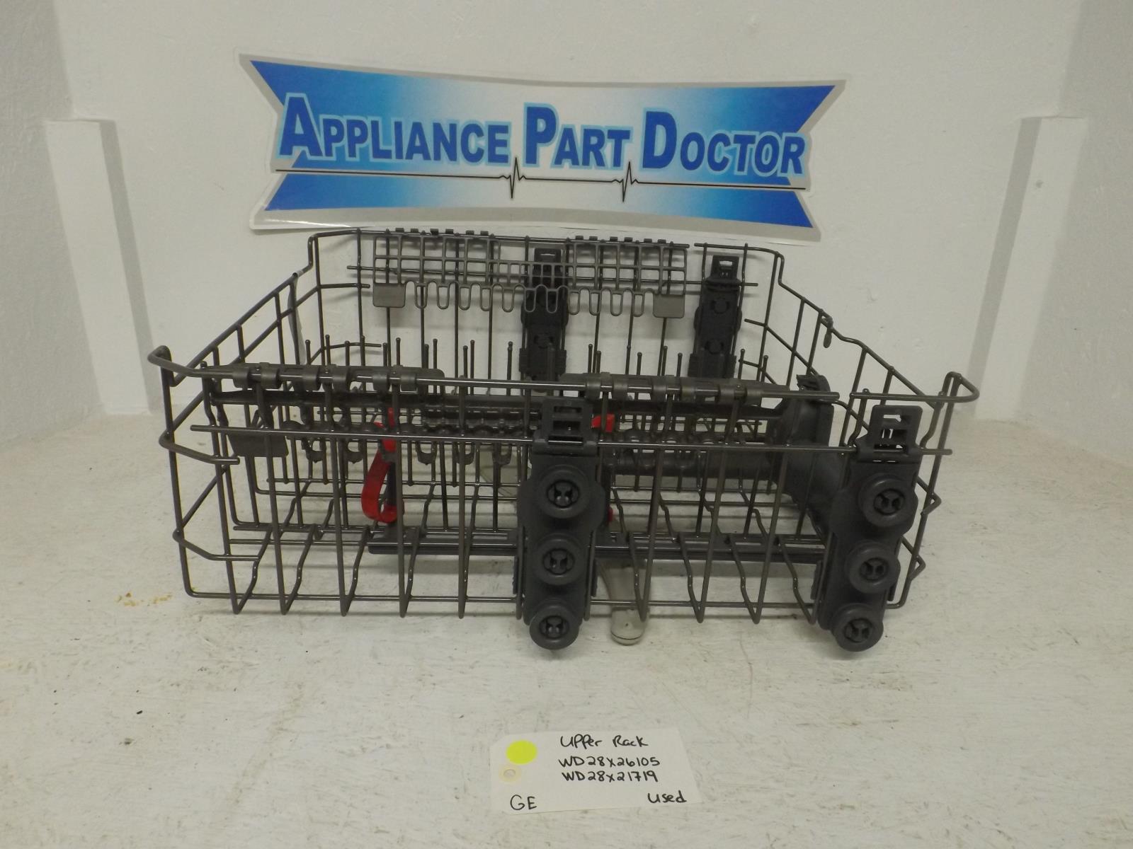GE Dishwasher WD28X26105 WD28X21719 Upper Rack Used GE Dishwasher WD28X26105 WD28X21719 Upper Rack Used
